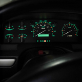 Gas w/tach - Modern Green DashSkinz