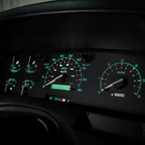 Gas w/tach - Modern Green DashSkinz