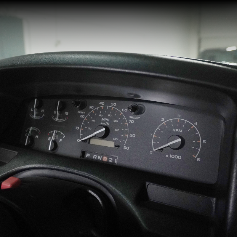 Gas w/tach - Modern Green DashSkinz