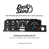 Gas w/tach - Midnight DashSkinz