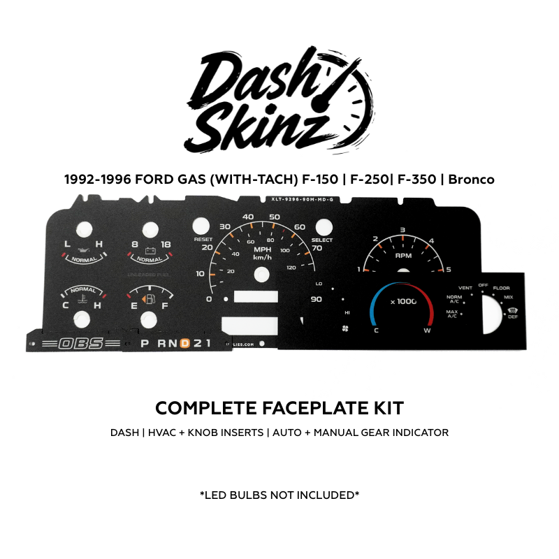 Gas w/tach - Modern Green DashSkinz