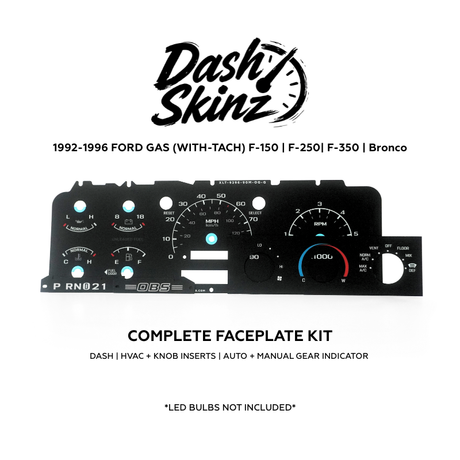1992-1996 Ford F-Series & Bronco DashSkinz MPH