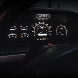 XLT Modern Cluster Faceplate Kit | 1992-1996 F-150, F-250, Bronco (gas with-tach)