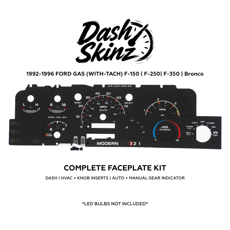 Gas w/tach - Modern DashSkinz