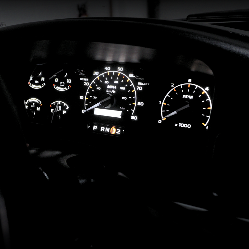 XLT Modern Cluster Faceplate Kit | 1992-1996 F-150, F-250, Bronco (gas with-tach)