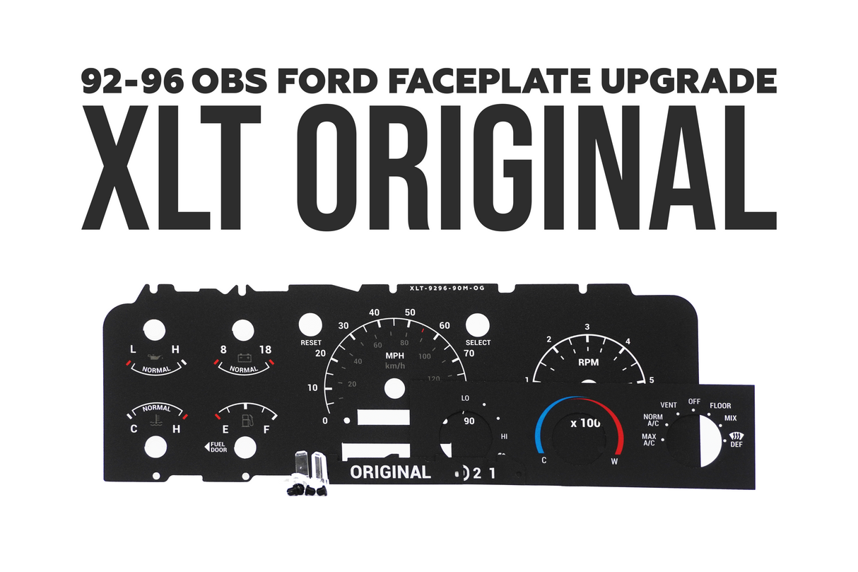 ORIGINAL EDITION – Cluster Faceplate Kit for 1992–1996 Ford F-Series & Bronco