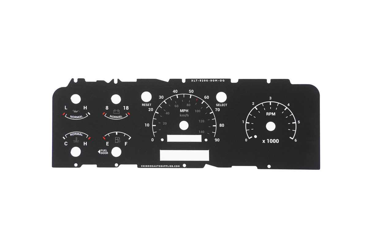 ORIGINAL EDITION – Cluster Faceplate Kit for 1992–1996 Ford F-Series & Bronco