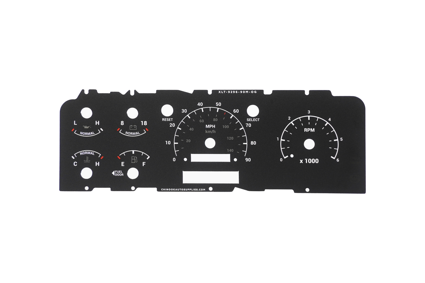 XLT Cluster Faceplate Only - ORIGINAL EDITION
