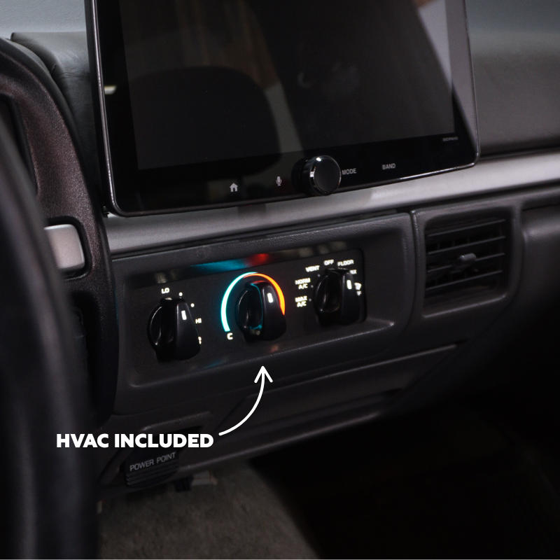 XLT Original Cluster Faceplate Kit | 1992-1996 F-150, F-250, Bronco (gas with-tach)