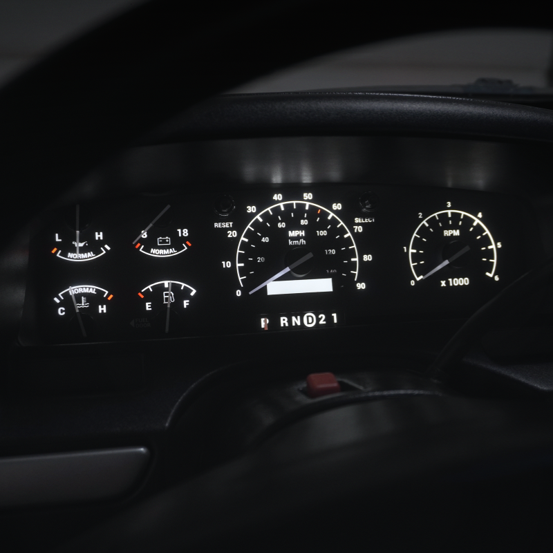 XLT Original Cluster Faceplate Kit | 1992-1996 F-150, F-250, Bronco (gas with-tach)