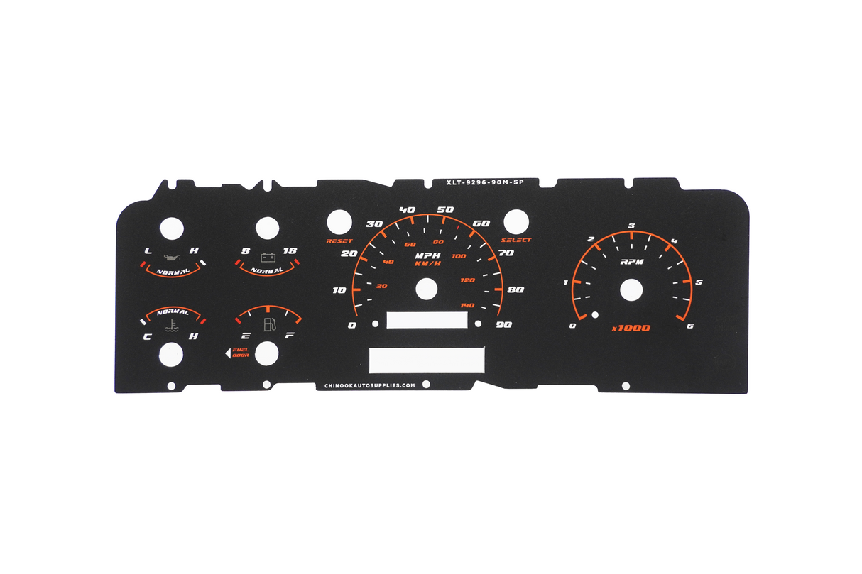 SPORT EDITION – Cluster Faceplate Kit for 1992–1996 Ford F-Series & Bronco