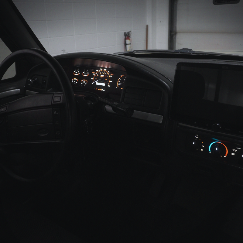 XLT Sport Cluster Faceplate Kit | 1992-1996 F-150, F-250, Bronco (gas with-tach)