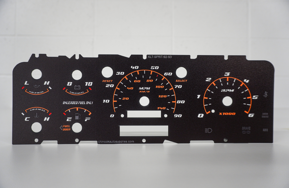 92-96 Cluster Faceplate Kit - XLT Sport