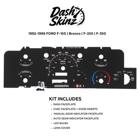 1992-1996 Ford F-Series & Bronco DashSkinz MPH