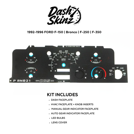 1992-1996 Ford F-Series & Bronco DashSkinz MPH