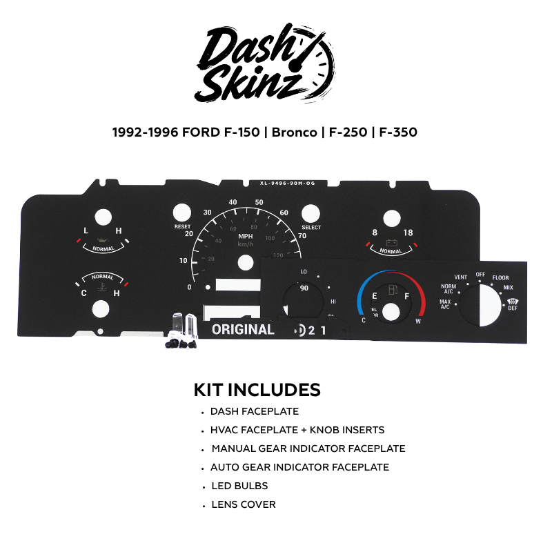 1992-1996 Ford F-Series & Bronco DashSkinz