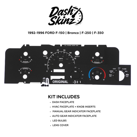 1992-1996 Ford F-Series & Bronco DashSkinz MPH